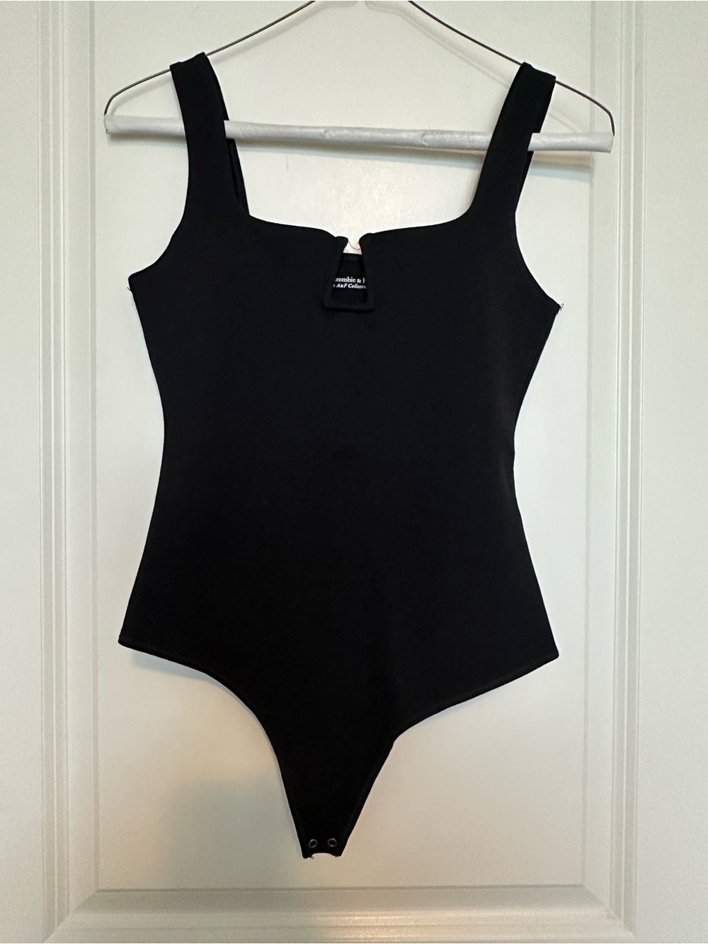 Abercrombie & Fitch Black Square Neck Bodysuit